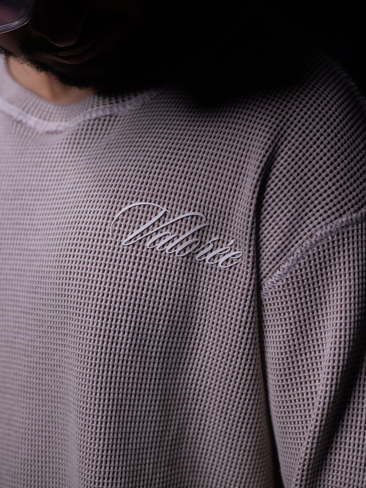 Long Sleeve "REVERSE BRICK" Waffle T-Shirt