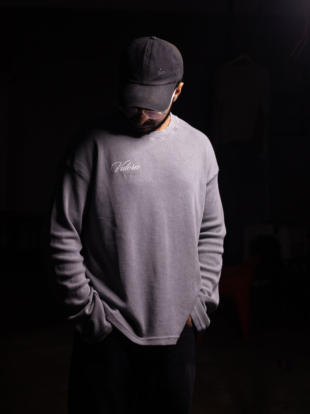 Long Sleeve "ROCK" Waffle T-Shirt