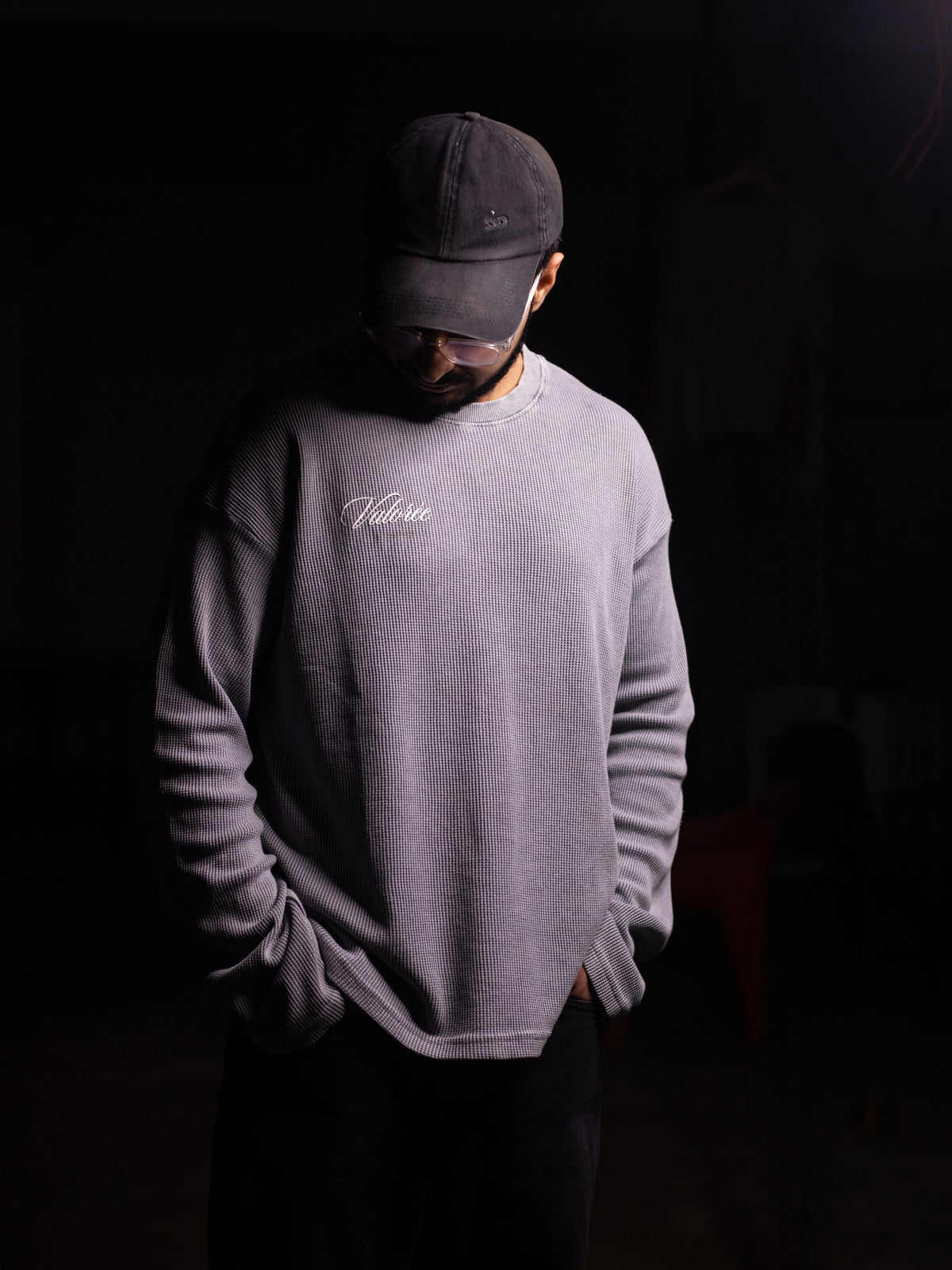 Long Sleeve "ROCK" Waffle T-Shirt