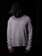 Long Sleeve "REVERSE ICE" Waffle T-Shirt